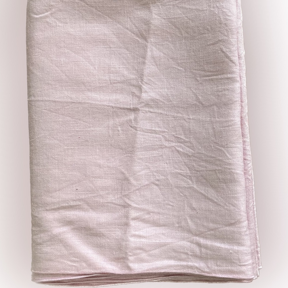 Fine IRISH LINEN Tablecloth - light pale PINK